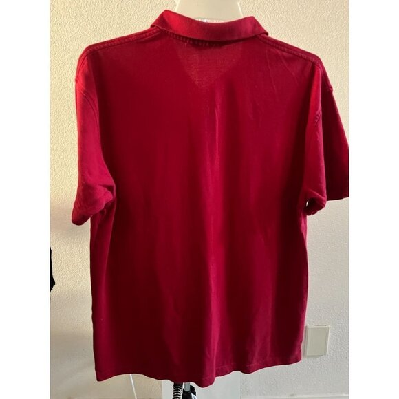 Mens world series poker polo shirt V button up tee red size‎ XL - Picture 2 of 4